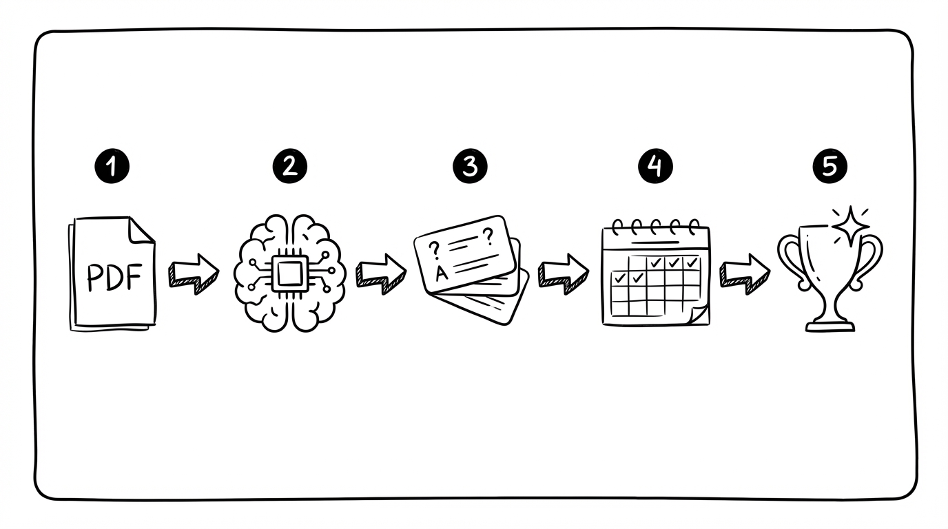 Skizze: PDF zu Karteikarten Workflow